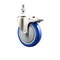 Service Caster 5 Inch 316SS Blue Polyurethane Swivel 1/2 Inch Stem Caster Total Lock Brake SCC SS316TSTTL20S514-PPUB-BLUE-121315 - alternate 1